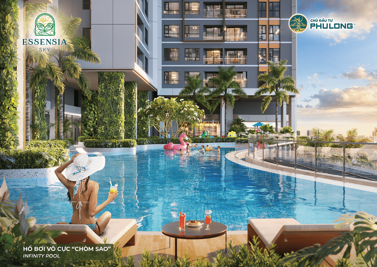 Hồ bơi vô cực điện phân muối Essensia Sky