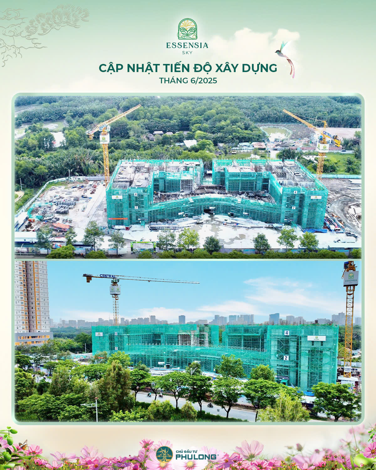 Tiến độ thi công Essensia Sky Tháng 6/2025
