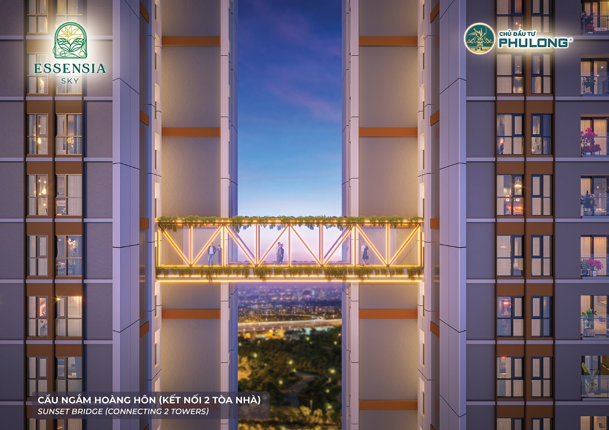 Cầu ngắm hoàng hôn tại Essensia SKy