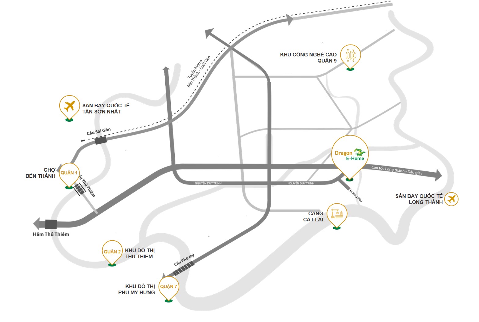 Vị trí dự án Dragon E-Home