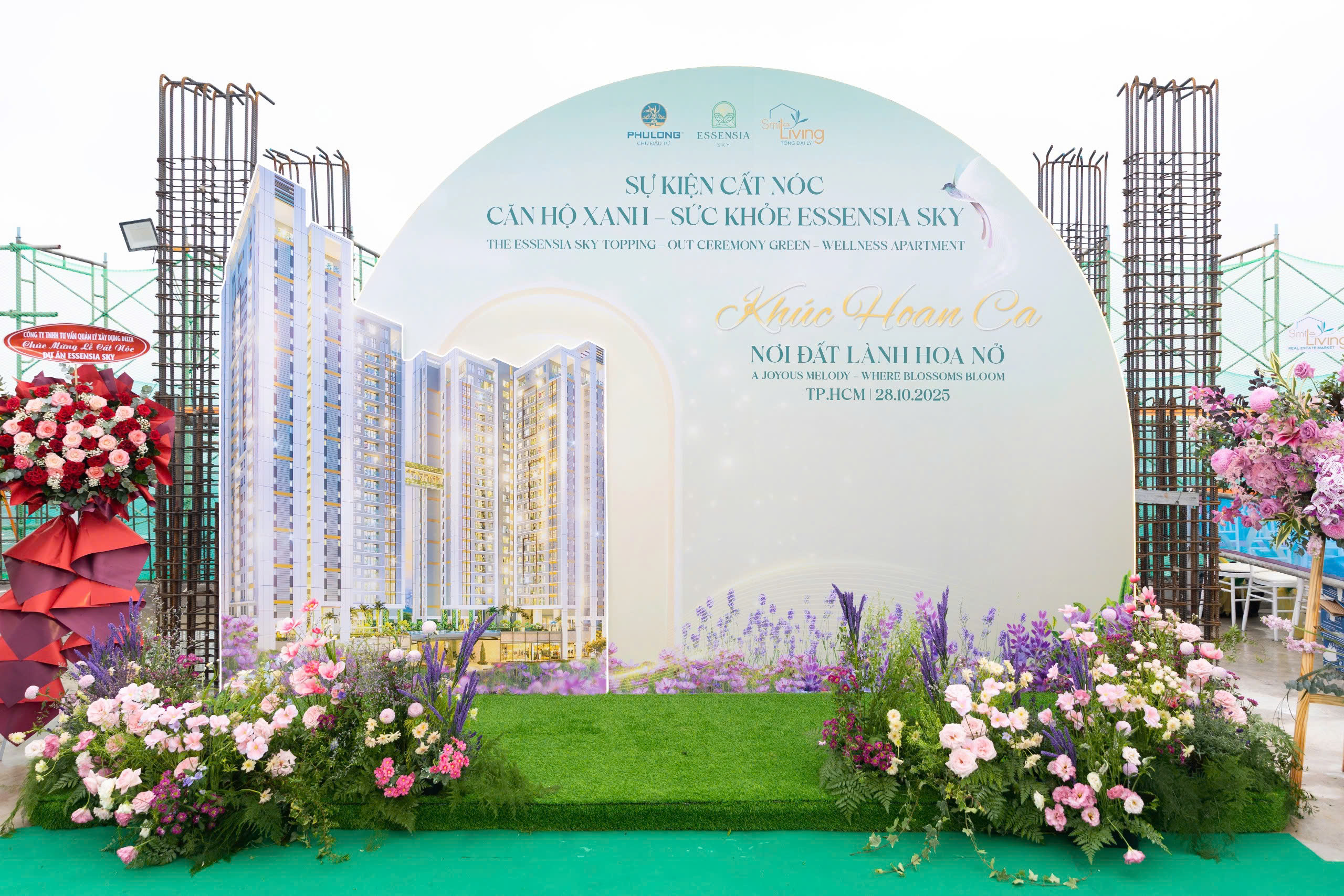Toàn cảnh lễ cất nóc Essensia Sky 28/10/2025