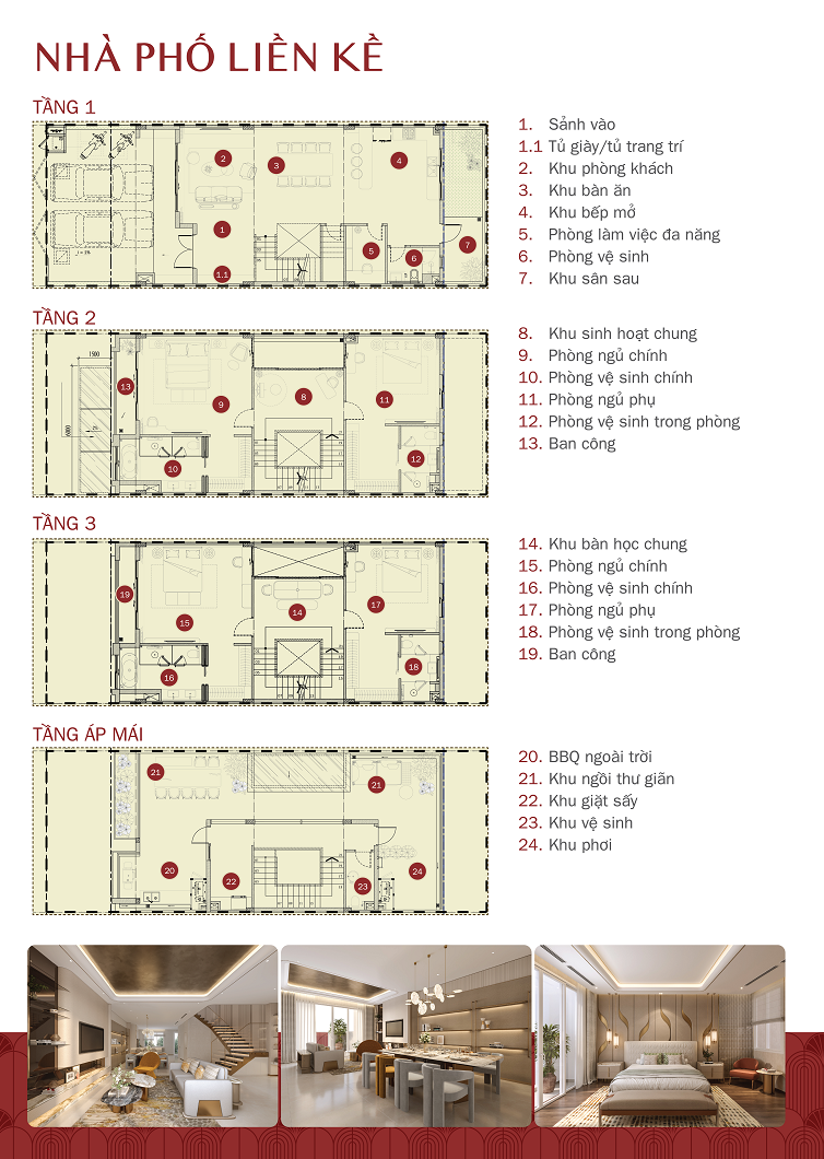 Thiết kế nhà phố liền kề Townhouse Essensia Broadway
