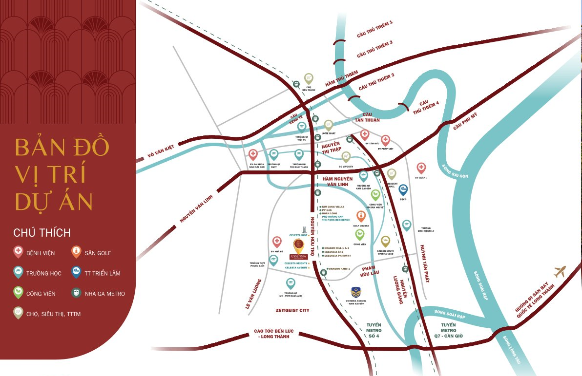 Vị trí dự án Essensia Broadway