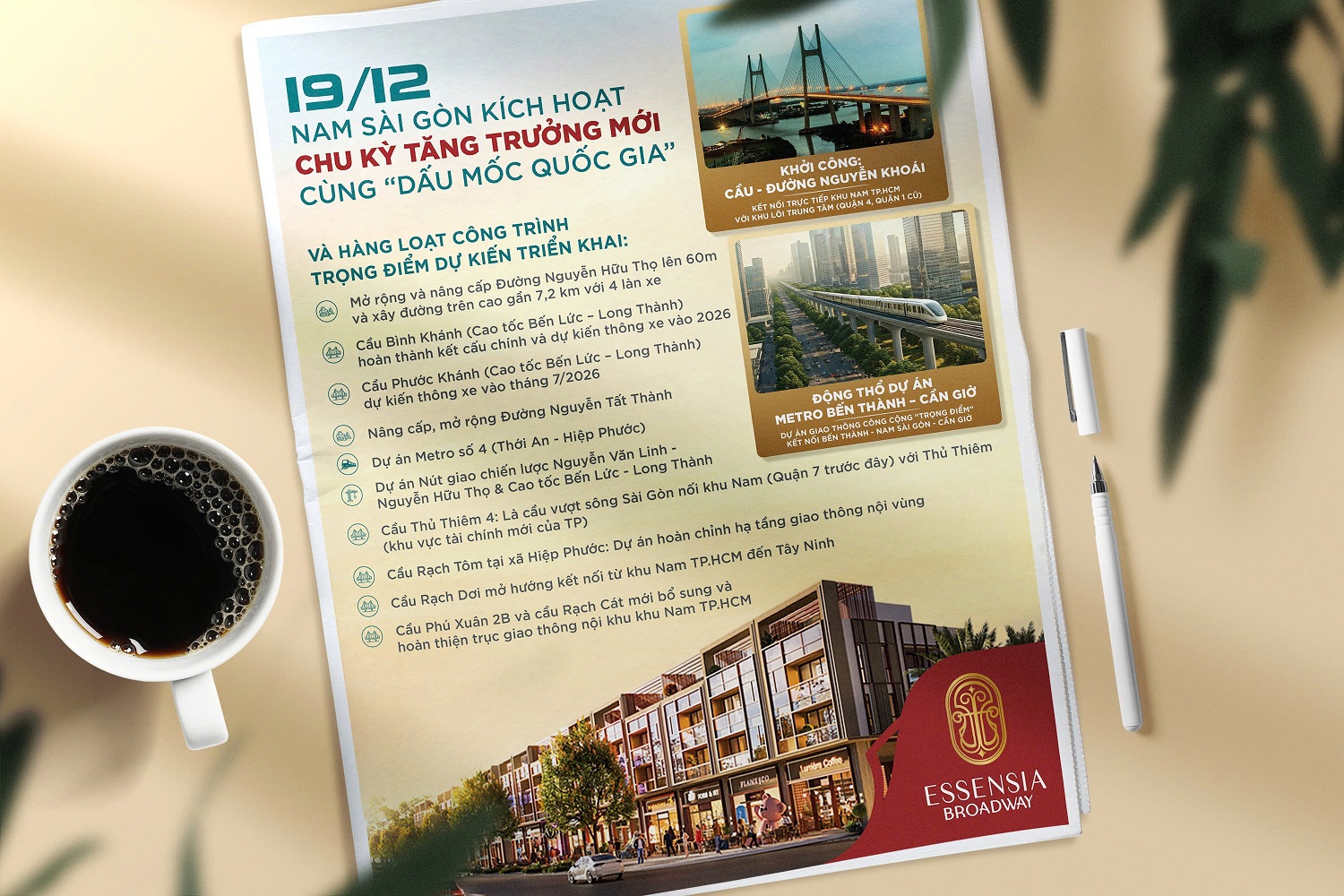 Essensia Broadway đón đầu hạ tầng Nam Sài Gòn