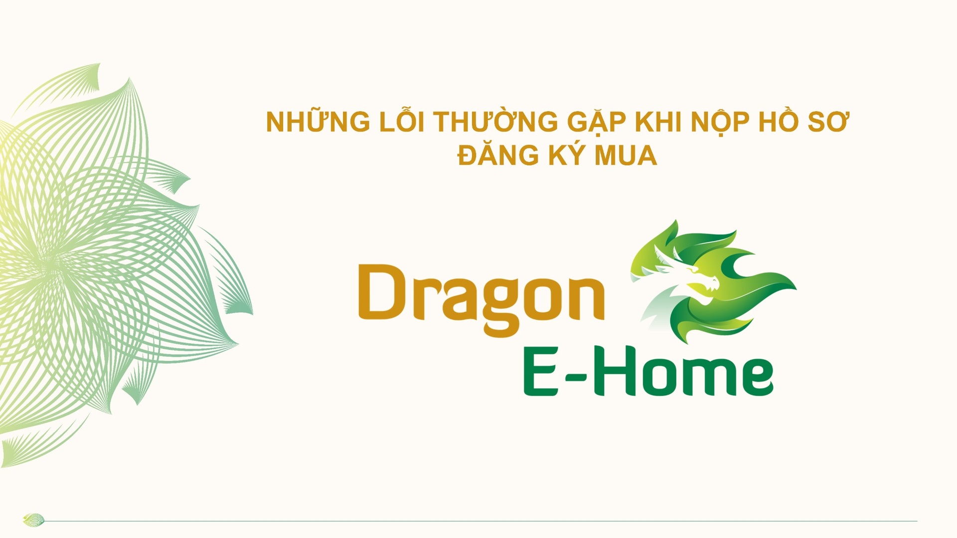 Những lỗi thường gặp khi nộp hồ sơ đăng ký mua dự án NOXH Dragon E-Home Phú Hữu Quận 9