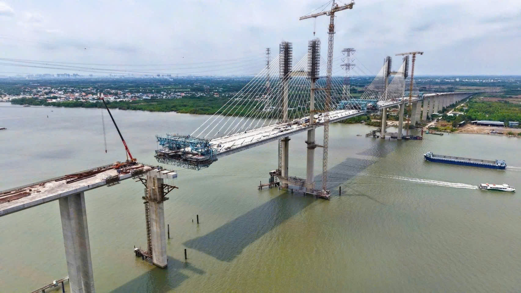 Hình ảnh mới nhất cầu Phước Khánh ngày 22 04 2026 kết nối hạ tầng Nam Sài Gòn