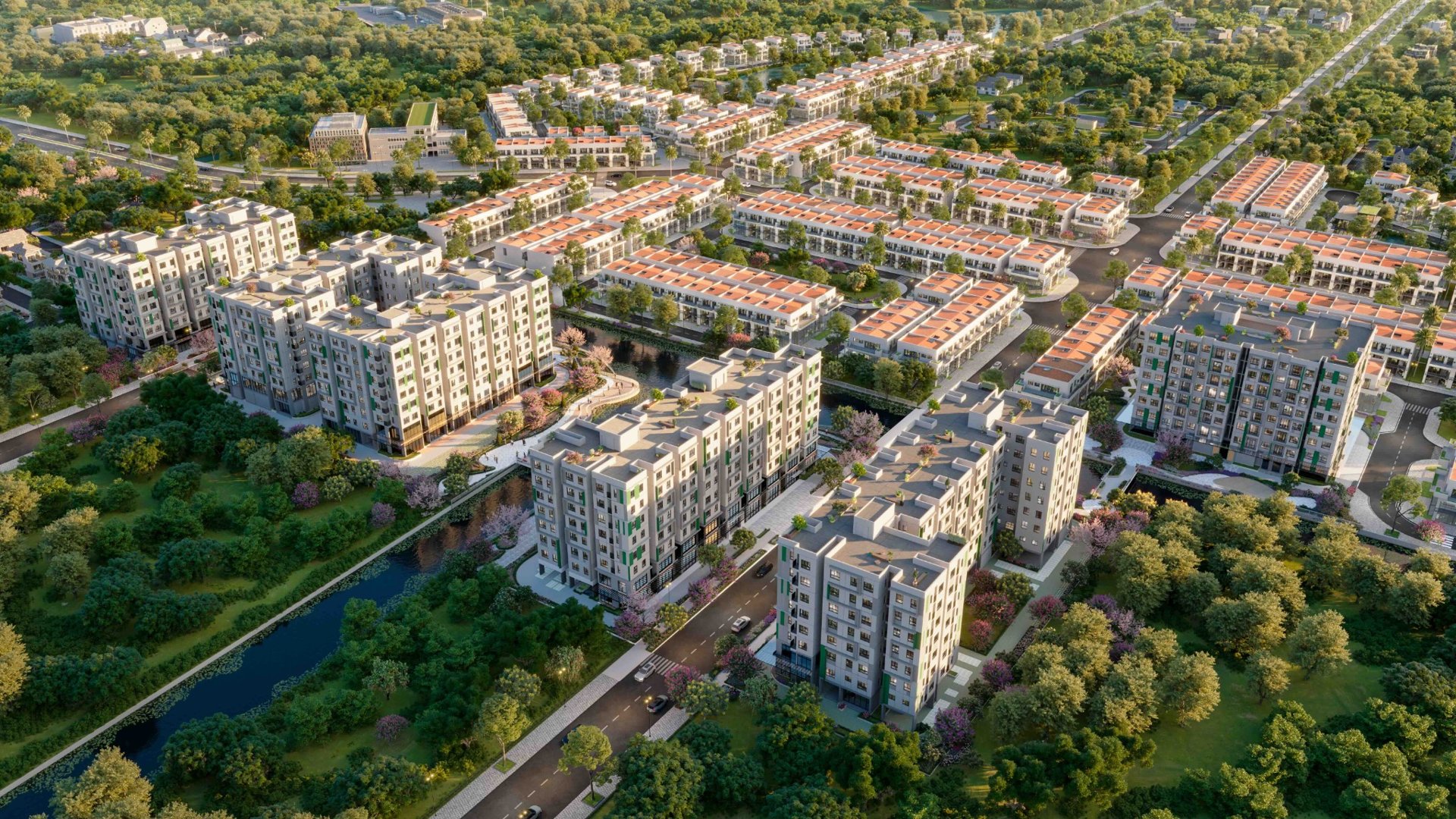 Phối cảnh tổng thể dự án Dragon E-Home ban ngày