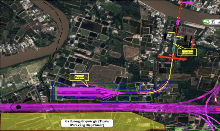 Mặt bằng hiện trạng Depot Hiệp Phước Metro số 4 TP.HCM
