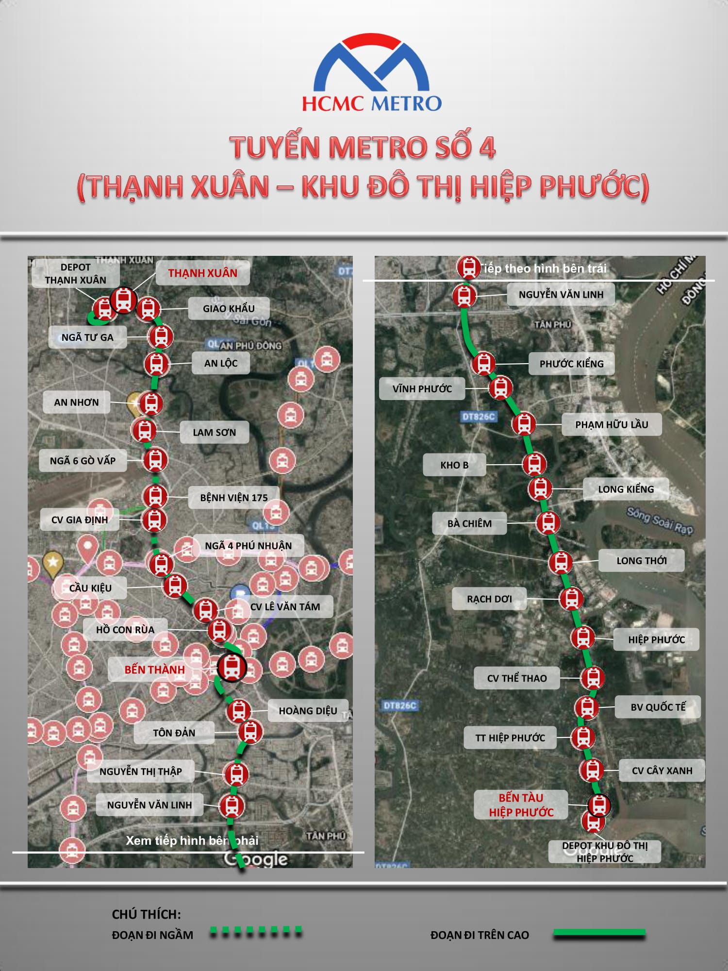 Metro số 4 qua Nguyễn Hữu Thọ Nhà Bè