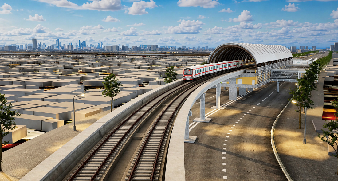 Phối cảnh tuyến Metro số 4 TP.HCM kết nối khu Nam Sài Gòn và Nhà Bè