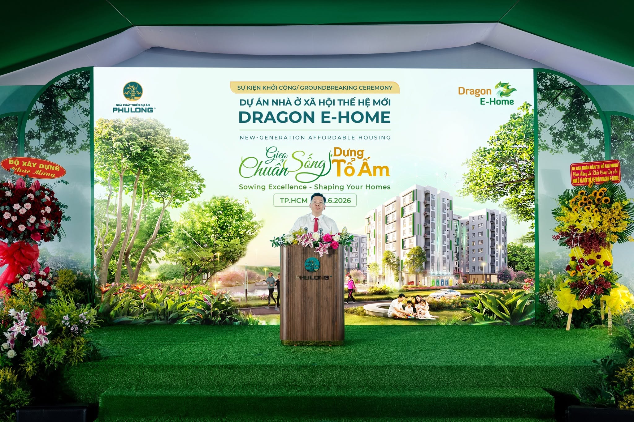 Lễ khởi công dự án nhà ở xã hội Dragon E-Home tại khu đô thị Dragon Village TP.HCM