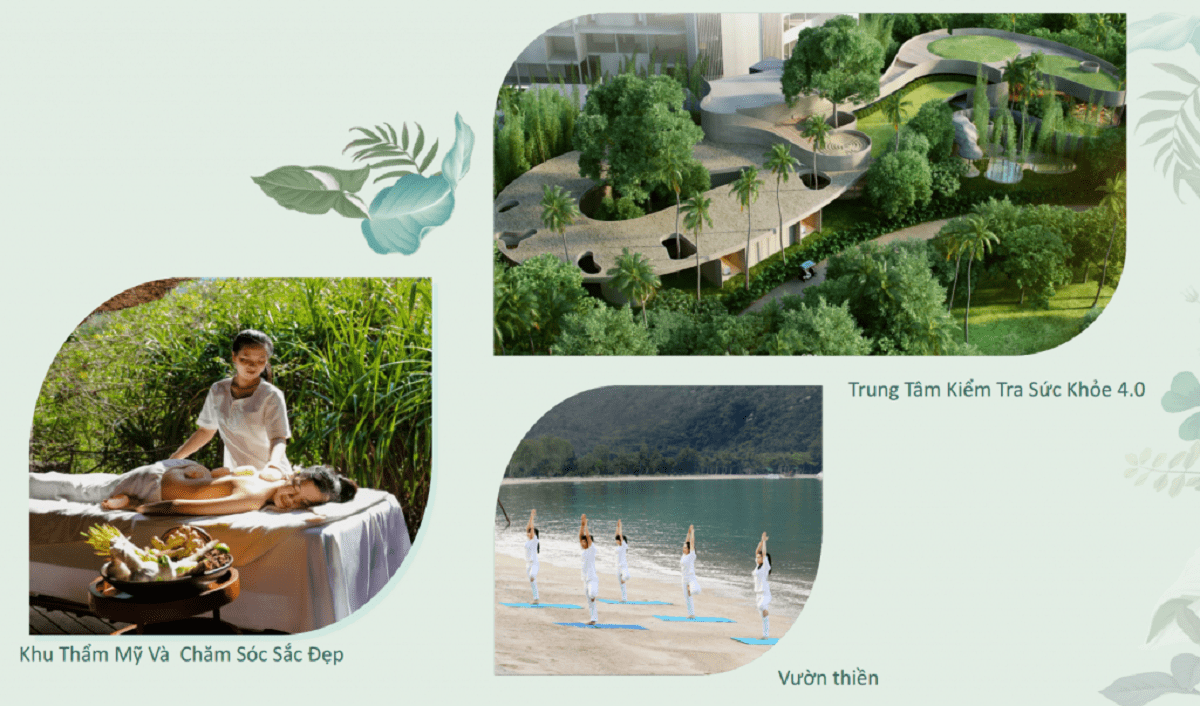 Không gian nghỉ dưỡng Wellness tại L'Alyana Senses World Phú Quốc với trung tâm chăm sóc sức khỏe, spa và vườn thiền