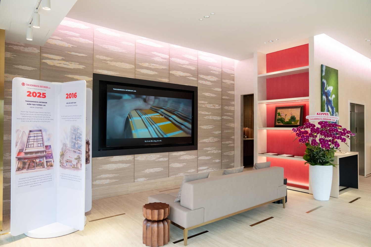 Không gian showroom Takashimaya Interior tại Celesta City