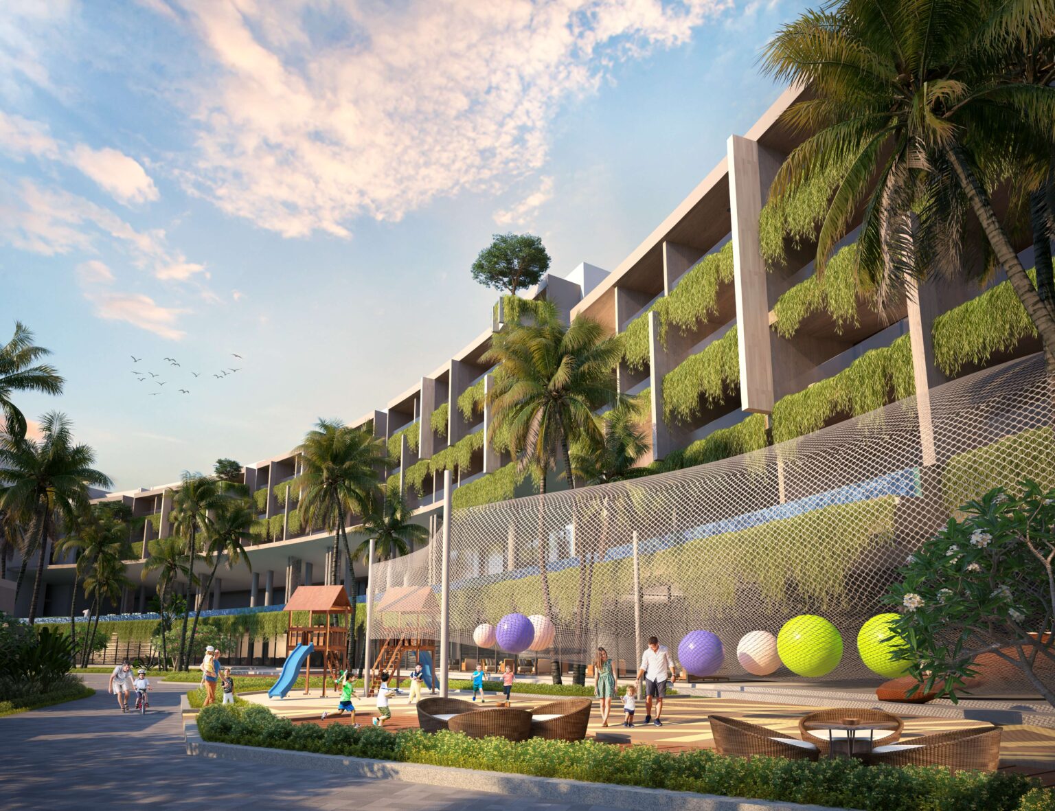 Khu vui chơi trẻ em ngoài trời tại dự án Furama Resort & Spa Phú Quốc.