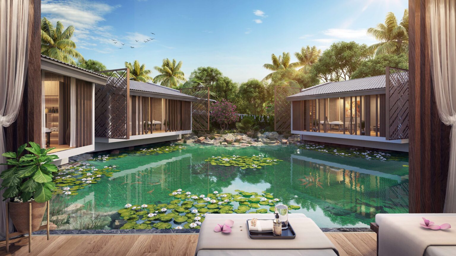 Không gian tiện ích Spa chăm sóc sức khỏe tại Furama Resort Phú Quốc.