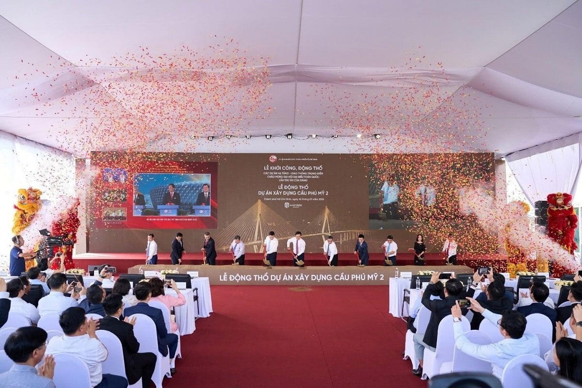 Lễ động thổ cầu Phú Mỹ 2 tháng 1 năm 2026