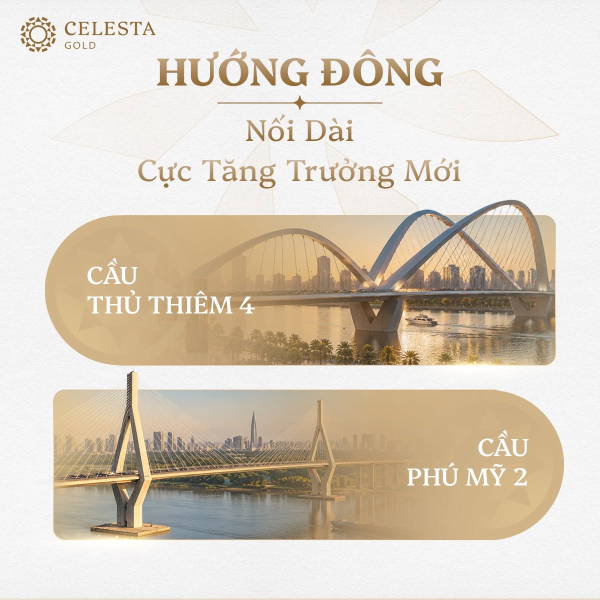 Kết nối hướng Đông Celesta Gold qua Thủ Thiêm 4 và Phú Mỹ 2